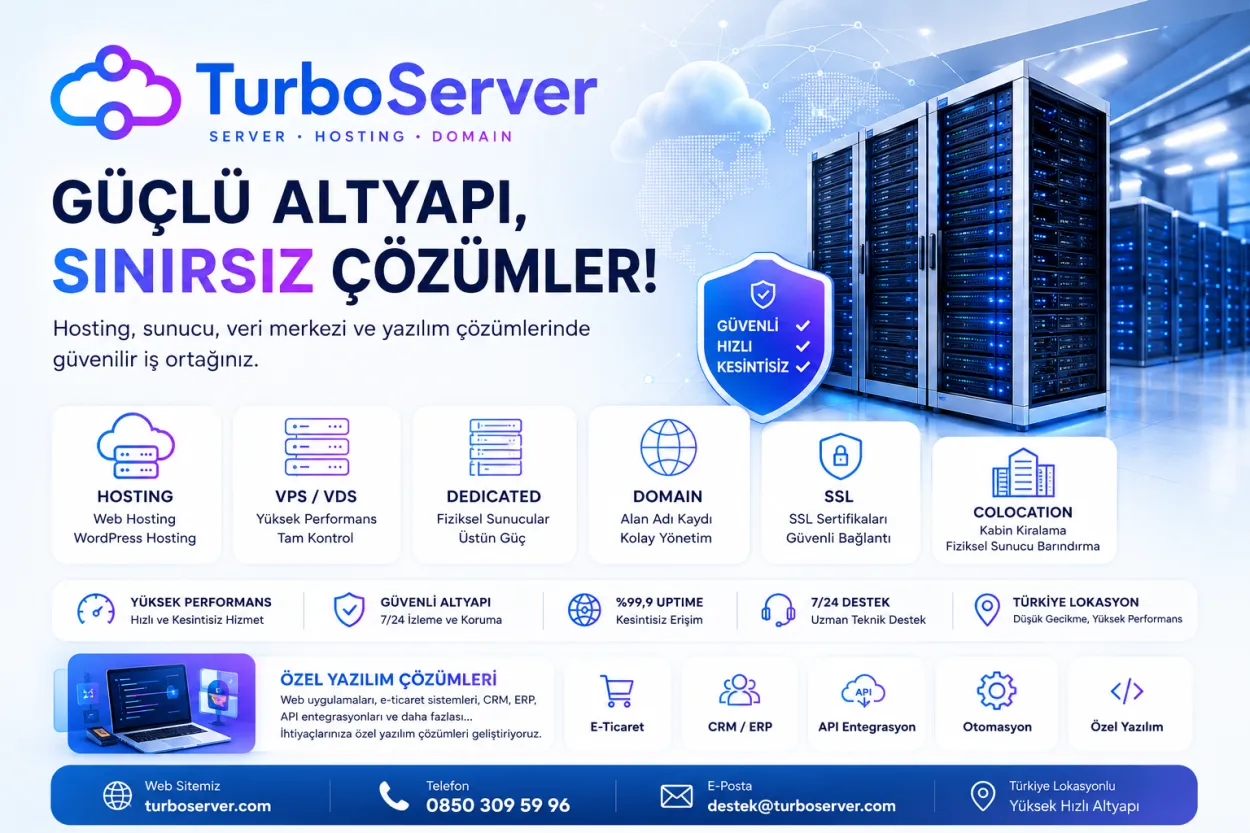 Turbo Server Yazılım Hosting Domain Vps Vds Hiz. Ltd. Şti