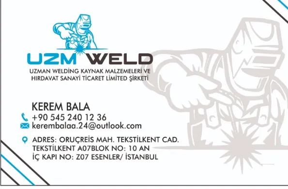 UZMAN WELDİNG KAYNAK MALZEMELERİ VE HIRDAVAT SANAYİ TİCARET LİMİTED ŞİRKETİ